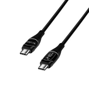 LOGILINK USB-C - USB-C PD KABEL 1M DISPLAY - Billede 1