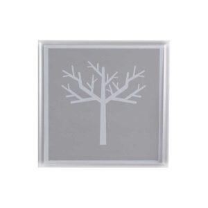 ALU SMAL SØLV MAT 40X40CM - Billede 1