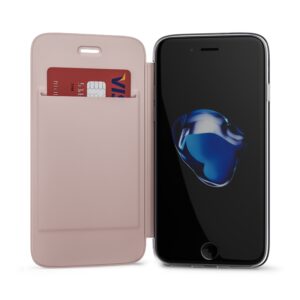 BE HELLO iPHONE X/Xs BOOK TRANSPERENT BACK ROSE GOLD - Billede 1