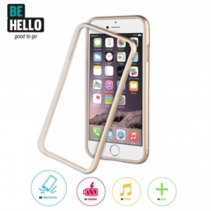 BE HELLO IPHONE 8/7/6 BUMPER GOLD - Billede 1