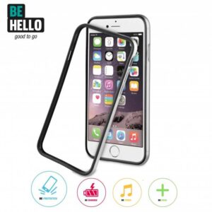 BE HELLO IPHONE 8/7/6 BUMPER METAL GUN GRÅ - Billede 1