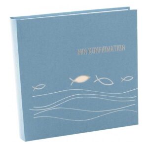 GOLDBUCH ICHTHYS KONFIRMATION BLÅ - Billede 1
