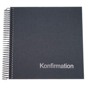 GOLDBUCH 127670 SPIRAL 20X20CM KONFIRMATION SORT - Billede 1