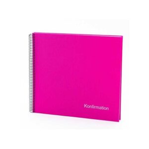 GOLDBUCH 10933 SPIRAL KONFIRMATION MØRK PINK - Billede 1