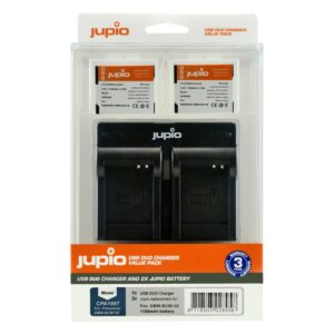 JUPIO PANASONIC 2X BATTERI DMW-BCM13E+DUO CHARGER - Billede 1