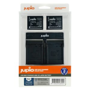 JUPIO PANASONIC 2X BATTERI DMW-BLG10+DUO CHARGER - Billede 1