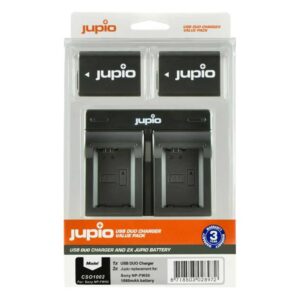 JUPIO SONY 2X BATTERI NP-FW50+DUO CHARGER - Billede 1