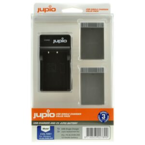 JUPIO OLYMPUS 2X BATTERI PS-BLS5/50+SINGLE CHARGER - Billede 1