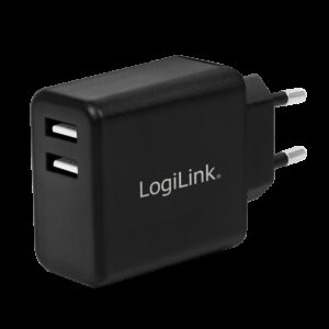 LOGILINK 220V 2XUSB-A 2.4A - Billede 1