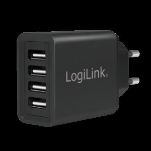 LOGILINK 220V 4XUSB ADAPTER 24W FAST CHARGE - Billede 1