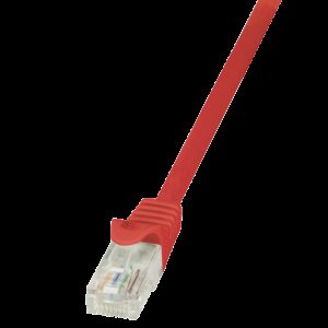 LOGILINK CAT 6 NETVÆRKSKABEL 0.5M RØD - Billede 1