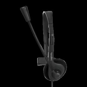 LOGILINK MONO HEADSET M/MIKROFON 3.5MM JACK - Billede 1