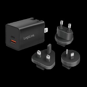 LOGILINK REJSEADAPTER USB-C/A 30W - Billede 1