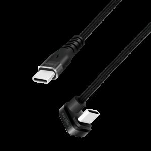 LOGILINK USB 2.0 C-C VINKEL KABEL 2M - Billede 1
