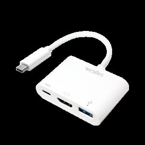 LOGILINK USB-C ADAPTER 1XUSB-A 1XUSB-C 1XHDMI - Billede 1