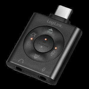 LOGILINK USB-C LYDKORT 2X3.5MM JACK IN/OUT - Billede 1