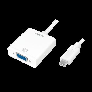 LOGILINK USB-C - VGA 1080P ADAPTER - Billede 1