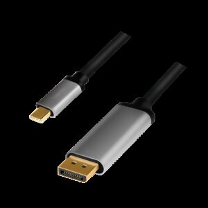 LOGILINK USB-C/M - DISPLAY PORT/M KABEL 1.8M - Billede 1