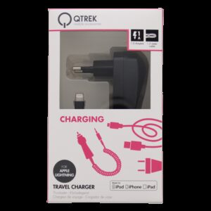QTREK 220V OPLADER LIGHTNING 1A - Billede 1