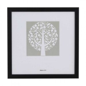 SLIM TRÆ SORT 30X30CM - Billede 1