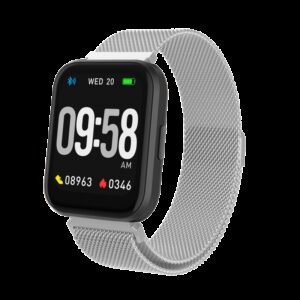 SWISS GO SMART UR ZURICH SORT - MESH SØLV REM - Billede 1