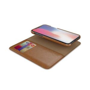 BE HELLO iPHONE X/Xs 2IN1 WALLET CASE BRUN - Billede 4