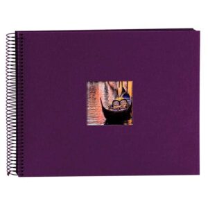 GOLDBUCH SPIRAL AUBERGINE-SORT 34X30 CM - Billede 1