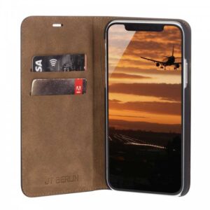 JT BERLIN IPHONE 11 PRO TEGEL LÆDER WALLET SORT - Billede 3