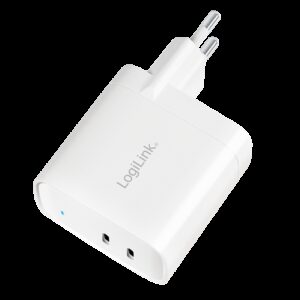LOGILINK 220V 2XUSB-C PD 65W - Billede 2