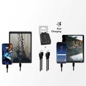 LOGILINK 220V 4XUSB ADAPTER 24W FAST CHARGE - Billede 5