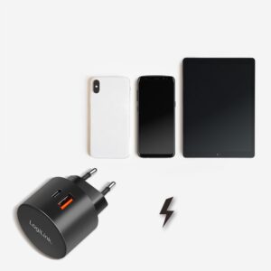 LOGILINK 220V LADER USB A+C 20W FAST CHARGE - Billede 6