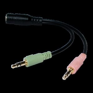 LOGILINK 3.5MM JACK ADPATER 1XF 2XM 3-PIN - Billede 3