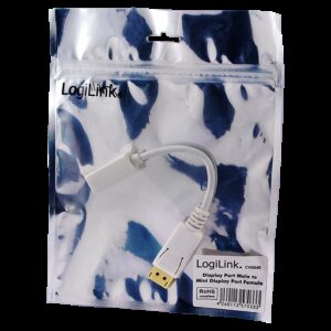 LOGILINK DISPLAY PORT/M - MICRO DISPLAY PORT/F 1080P ADAPTER - Billede 2