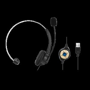 LOGILINK MONO HEADSET M/MIKROFON USB - Billede 3