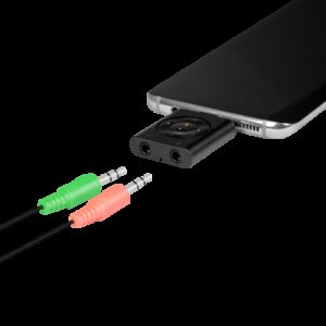 LOGILINK USB-C LYDKORT 2X3.5MM JACK IN/OUT - Billede 5