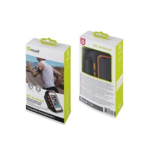 MUVIT LED SPORTS ARMBÅND X-LARGE ORANGE - Billede 2