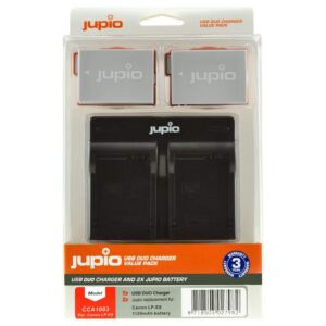 JUPIO CANON 2X BATTERI LP-E8 1120+DUO - Billede 1