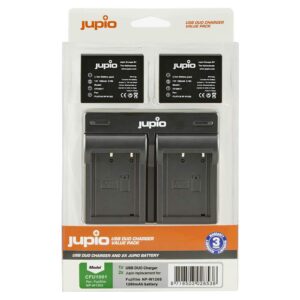 JUPIO FUJI 2X BATTERI NPW126S+DUO - Billede 1