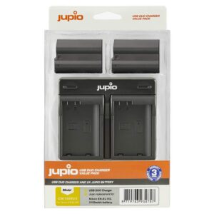 JUPIO NIKON 2X BATTERI EN-EL15C 2100+DUO - Billede 2
