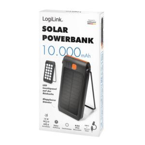 LOGILINK SOLCELLE POWERBANK 10000MAH M/LOMMELYGTE - Billede 2