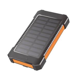 LOGILINK SOLCELLE POWEBANK 8000MAH ORANGE/SORT - Billede 1