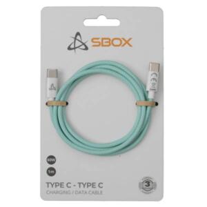 SBOX USB-C-C KABEL 1M 60W GRØN - Billede 2