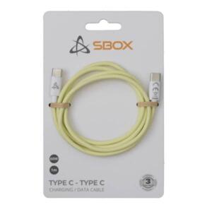 SBOX USB-C-C KABEL 1M 60W GUL - Billede 2
