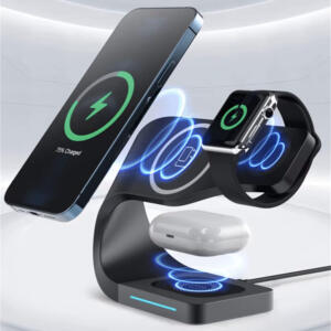SWISS GO TRÅDLØS OPLADER DOCK 4-I-1 SORT - Billede 5