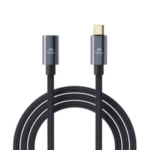 SWISS GO USB4 C-C FORLÆNGER KABEL 100W 0.8M - Billede 1