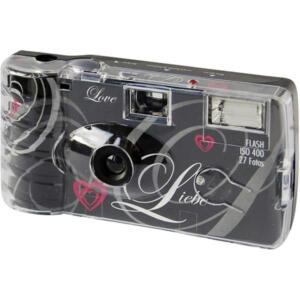 ENGANGS KAMERA LOVE SORT - Billede 1