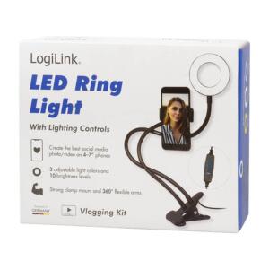 LOGILINK MOBIL LED RING LIGHT 8,5CM - Billede 9