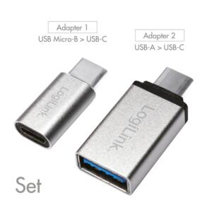 LOGILINK USB-C/M - USB-A/F ADAPTER SÆT - Billede 2