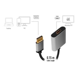 LOGILINK DISPLAY PORT/M - HDMI-A/F ADAPTER - Billede 3