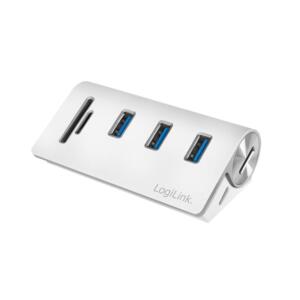 LOGILINK USB 3.0 3PORT HUB M/SDKORTLÆSER - Billede 3